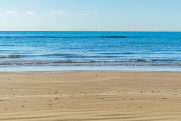 Sun-Kissed Waves of the Mediterranean Sea in Cyprus