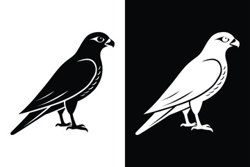 Creative Falcon Bird Vector Icon for Digital and Print Projects