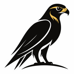 High-Quality Falcon Bird Silhouette Vector Perfect for Logos.