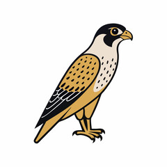 Minimalist Falcon Silhouette Vector Icon for Elegant Designs.