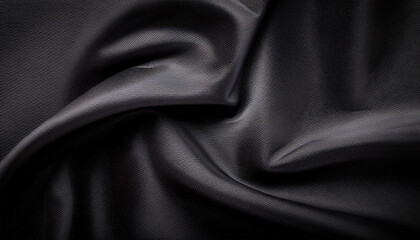 synthetic fabric texture background of black textile
