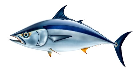 Fototapeta premium Realistic Tuna Fish Illustration Digital Art Print