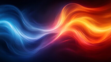 Obraz premium Abstract artistic energy of filmmaking shown through radiant streaks of color
