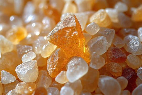 A close-up of zircon sand, detailed and natural, industrial theme