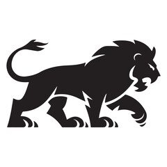 Lion in Hunting Mode – Intense and Powerful Wildlife Art