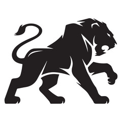 Aggressive Lion Face – Wildlife Strength and Majesty