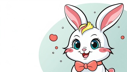 Obraz premium easter bunny and eggs - easter background or easter wallpaper