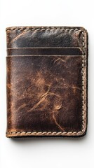 Distressed Leather Wallet: Rustic Charm and Handmade Craftsmanship