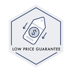 Affordable Pricing and Low Price Guarantee Icon for Competitive Deals. Editable Stroke and Colors.