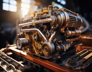Fototapeta premium old engine