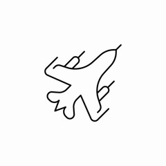 air force aircraft icon sign vector