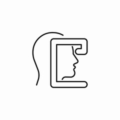 eye sight test icon sign vector