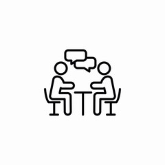 friendly meetup icon sign vector