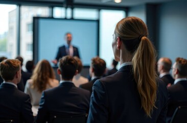 Obraz premium group of business people in conference room