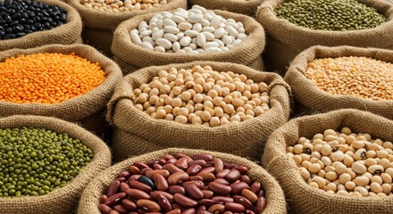 Obraz premium variety of lentils