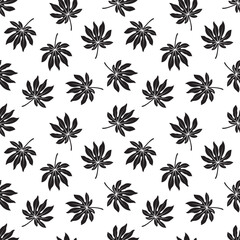 Seamless leaf pattern for background, wallpaper, fabric motifs, gift wrapping and others