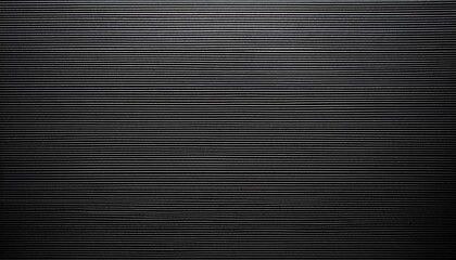 Obraz premium corrugated black paper with horizontal lined texture