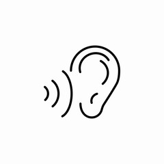 audio listen icon sign vector