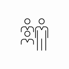 busness staff team icon sign vector