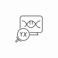 dna detailed icon sign vector