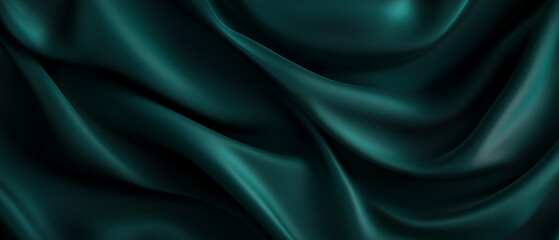 Obraz premium Elegant dark gradient background with soft blurred transitions of emerald green and deep teal. Luxurious and modern design ideal for branding, web, and graphic design projects.