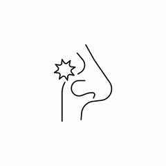 nasal medicine icon sign vector