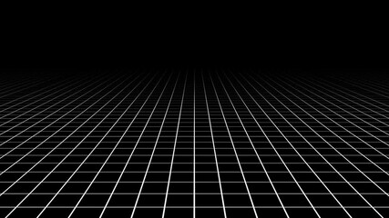 3D infinite floor grid line looping animation background. 4K video animated background for tech, editing, or digital projects. - Powered by Adobe