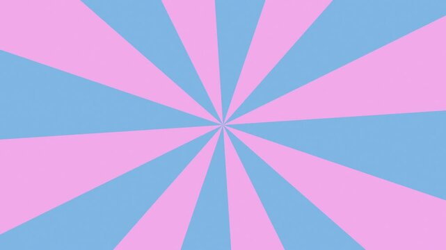 Pink and blue boy or girl gender reveal  sunburst pinwheel slowly rotating anticlockwise motion graphic background [4K]