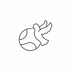 world peace icon sign vector