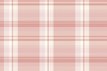 Flow pattern plaid texture, popular fabric check seamless. Velvet background textile vector tartan in light and ivory colors.