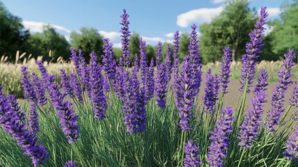 Obraz premium Stunning Lavender Field in Full Bloom