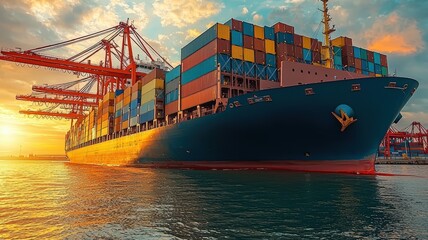 Captain on the Bridge of a Ship with Ocean Horizon in the Background, Highlighting Professionalism and the Importance of Maritime Shipping (Shipping, Maritime Transport, Captain, Professionalism)