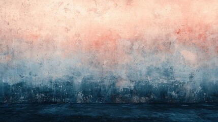 A soft gradient of colors transitions from pale pink at the top to deep blue at the bottom, resembling a serene abstract background.