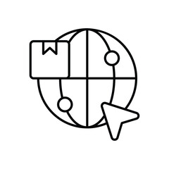 Globe vector icon 