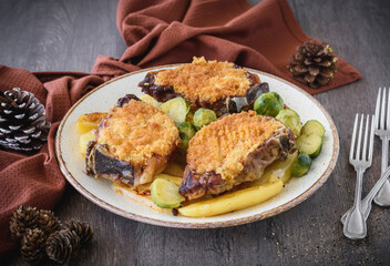Roasted Pork Chops & Potatoes