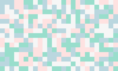 Elegant mosaic tile pattern with vibrant colours. Perfect for textile, decorative covers, or modern graphic design with structured and symmetrical appeal.