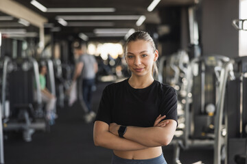 Confident Young Woman In Gym