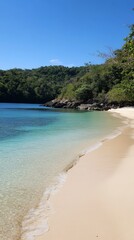 Serene Coastal Paradise: Turquoise Waters and Pristine Sands