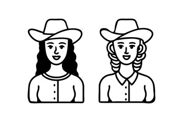 female, women girl icon logo silhouette vector with white background branding and advertisement theme. 