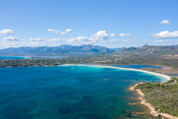 Obraz premium Spiaggia Lu Impostu beach in San Teodoro in Europe, Italy, Sardinia, San Teodoro, in summer, on a sunny day.