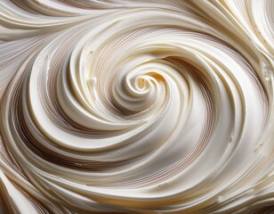 whipped cream swirl dessert texture