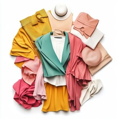 Display of Colorful T-Shirts Hanging on Hangers in a Well-Lit Setting Showcases Various Styles and Hues for Casual Wear and Everyday Comfort