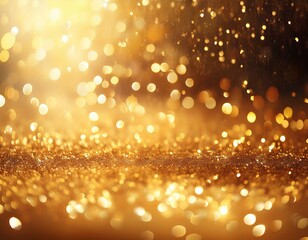 gold sparkles and glitters golden sequins blurry bokeh of gold rain picture shiny very bright abstract gold background golden texture