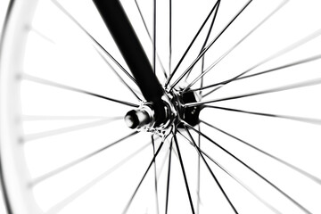 The intricate beauty of a bicycle wheel captures the essence of cycling innovation and design isolated on transparent background