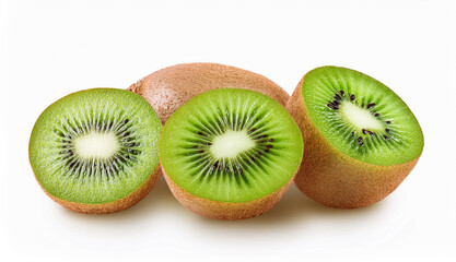 Fototapeta premium Three Slices of Fresh Kiwi