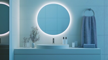 A high-tech mirror with weather updates, no brand skincare recommendations, and voice commands.