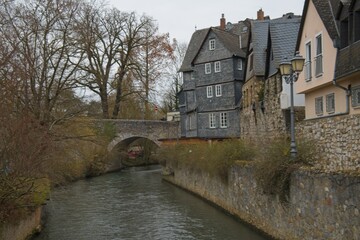 mill ditch in the old town of Wetzlar in Hesse