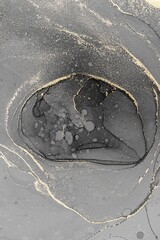 Obraz premium Original artwork photo of marble ink abstract art. High resolution photograph from exemplary original painting. Abstract painting was painted on HQ paper texture to create smooth marbling pattern.