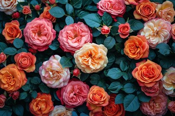 Soft color Roses Background