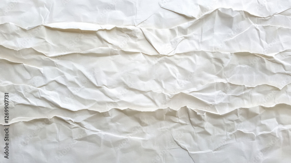 Poster textured white surface with intricate wave patterns created by light and shadow during a soft aftern